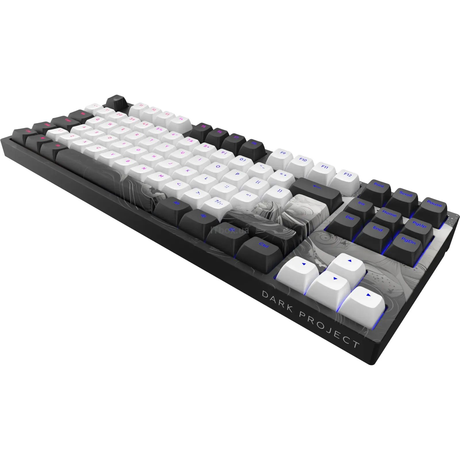 Project 87 Dark Project 87 Ink PBT RGB Mech G3MS Sapphire USB Black/White DPP87 ...