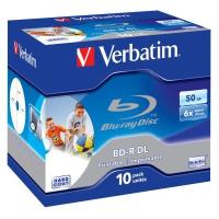 Диск BD Verbatim DL 50Gb 6x Jewel 10шт Wide Printabl Фото