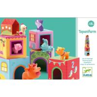 Набор для творчества Djeco Топанимо ферма 6 кубиков +6 животных Фото