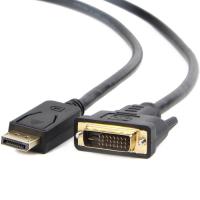 Кабель мультимедийный Cablexpert DisplayPort M to DVI M 1.0m 24+1pin Фото