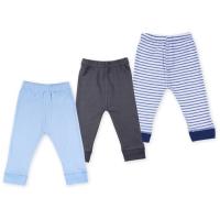 Штаны детские Luvable Friends 3 шт голубые для мальчиков Фото
