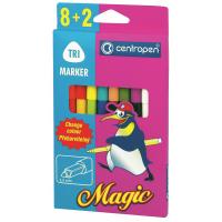 Фломастери Centropen 2549 Magic, 10шт (8 colors+ 2 erasers) Фото
