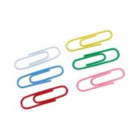 Скрепки канцелярские Axent rounded, colored, 28 мм, 100 шт. Фото