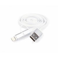 Дата кабель Vinga USB 2.0 AM to Micro 5P&Lightning 1.0m Фото