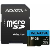 Карта пам'яті ADATA 64GB microSD class 10 UHS-I A1 Premier Фото