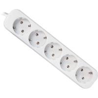 Сетевой удлинитель Defender E550 5.0 m 5 роз white Фото