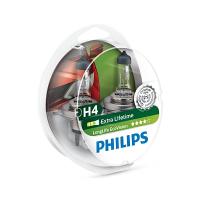 Автолампа Philips H4 LongLife EcoVision, 2шт Фото
