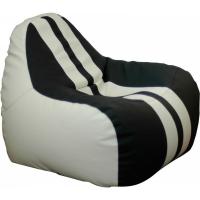 Крісло-мішок Примтекс плюс кресло-груша Simba Sport H-2200/D-5 M White-Black Фото