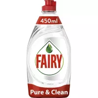 Засіб для ручного миття посуду Fairy Pure & Clean 450 мл Фото