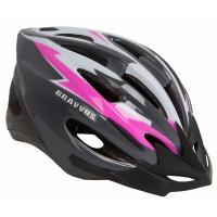 Шлем Velotrade HEL128 черно-бело-розовый М Фото