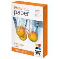 Папір ColorWay A4 260г glossy 100ст, карт.уп. Фото