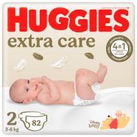 Підгузки Huggies Extra Care 2 (3-6 кг), 82 шт Фото