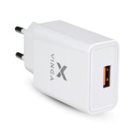 Зарядний пристрій Vinga QC3.0 Quick Wall Charger 1xUSB 18W Max Фото