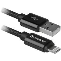 Дата кабель Defender USB 2.0 AM to Lightning 1.0m ACH01-03T PRO Black Фото