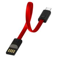 Дата кабель ColorWay USB 2.0 AM to Type-C 0.22m red Фото