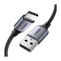 Дата кабель Ugreen USB 2.0 AM to USB-C 1.0m US288 Aluminum Braid Blac Фото