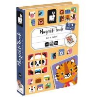 Развивающая игрушка Janod Магнитная книга Микс животных Фото