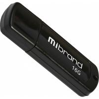 USB флеш накопичувач Mibrand 16GB Grizzly Black USB 2.0 Фото
