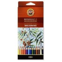 Карандаши цветные Koh-i-Noor Mondeluz акварельные 12 цветов Фото