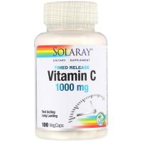 Вітамін Solaray Вітамін С двофазним Вивільнення, Vitamin C, 1000 м Фото