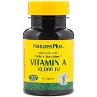 Витамин Natures Plus Витамин А, Vitamin A, Nature's Plus, 10,000 МЕ, 90 Фото