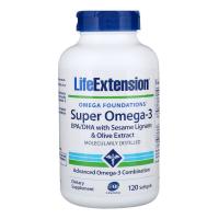 Жирные кислоты Life Extension Супер Омега-3, Omega Foundations, Super Omega-3, Фото