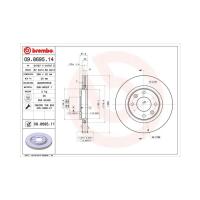Тормозной диск Brembo 09.8695.11 Фото