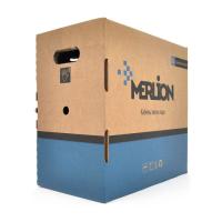 Кабель мережевий Merlion UTP 305м КНП 4*2*0,54, cat.6, зовнішній [СCA] Фото