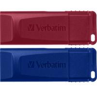 USB флеш накопичувач Verbatim 2x32GB Store'n'Go Slider Red/Blue USB 2.0 Фото