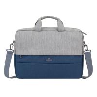 Сумка для ноутбука RivaCase 15.6" 7532 Prater, grey/dark blue anti-theft Фото