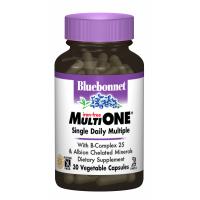 Мультивітамін Bluebonnet Nutrition Мультивитамины без железа, MultiONE, 30 гелевых к Фото