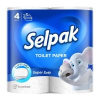 Туалетная бумага Selpak 3 слоя 4 рулона Фото