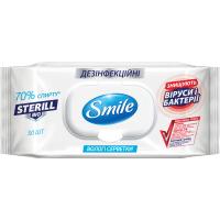 Вологі серветки Smile Sterill Bio с клапаном 50 шт. Фото