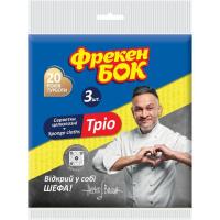 Салфетки для уборки Фрекен БОК Целлюлозные Трио 3 шт. Фото