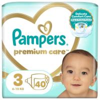 Подгузники Pampers Premium Care Midi Размер 3 (6-10 кг) 40 шт Фото