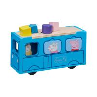 Игровой набор Peppa Pig дерев'яний сортер - Шкільний автобус Пеппи Фото