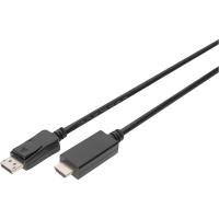 Кабель мультимедийный Digitus DisplayPort to HDMI 2.0m UHD 4K, M/M type A Фото