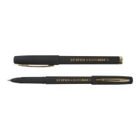 Ручка гелева Buromax Rouber Touch, 1.0мм, чорні чорнила Фото