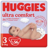 Подгузники Huggies Ultra Comfort 3 (5-9 кг) Jumbo 56 шт Фото