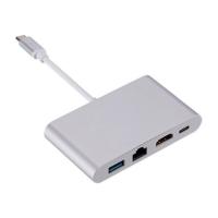 Концентратор Dynamode USB3.1 Type-C to 1хHDMI, 1хRJ-45, 1хUSB 3.0, 1хUSB Фото