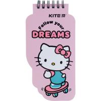 Блокнот Kite на спіралі Hello Kitty 50 аркушів, нелінований Фото