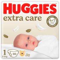 Подгузники Huggies Extra Care Розмір 1 (2-5 кг) 50 шт Фото