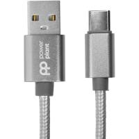 Дата кабель PowerPlant USB 2.0 AM to Type-C 1.0m Фото