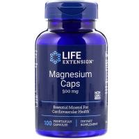 Минералы Life Extension Магний, Magnesium, 500 мг, 100 вегетарианских кап Фото