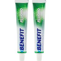 Зубная паста Benefit Fluoro з фтором 2 x 75 мл Фото