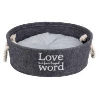 Лежак для животных Trixie "Lian" фетр с ручками(37 см) Серый Фото