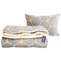 Одеяло MirSon Набор хлопковый Зима №3046 Color Fun Line Geometry Фото