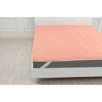 Наматрацник MirSon №1761 Eco Light Coral Silk на гумці в кутках 60x12 Фото