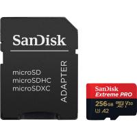 Карта пам'яті SanDisk 256 GB microSDXC UHS-I U3 Extreme Pro+SD Adapter Фото