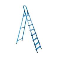 Лестница Work's стремянка металлическая - 408 (8 ст., синяя) Фото